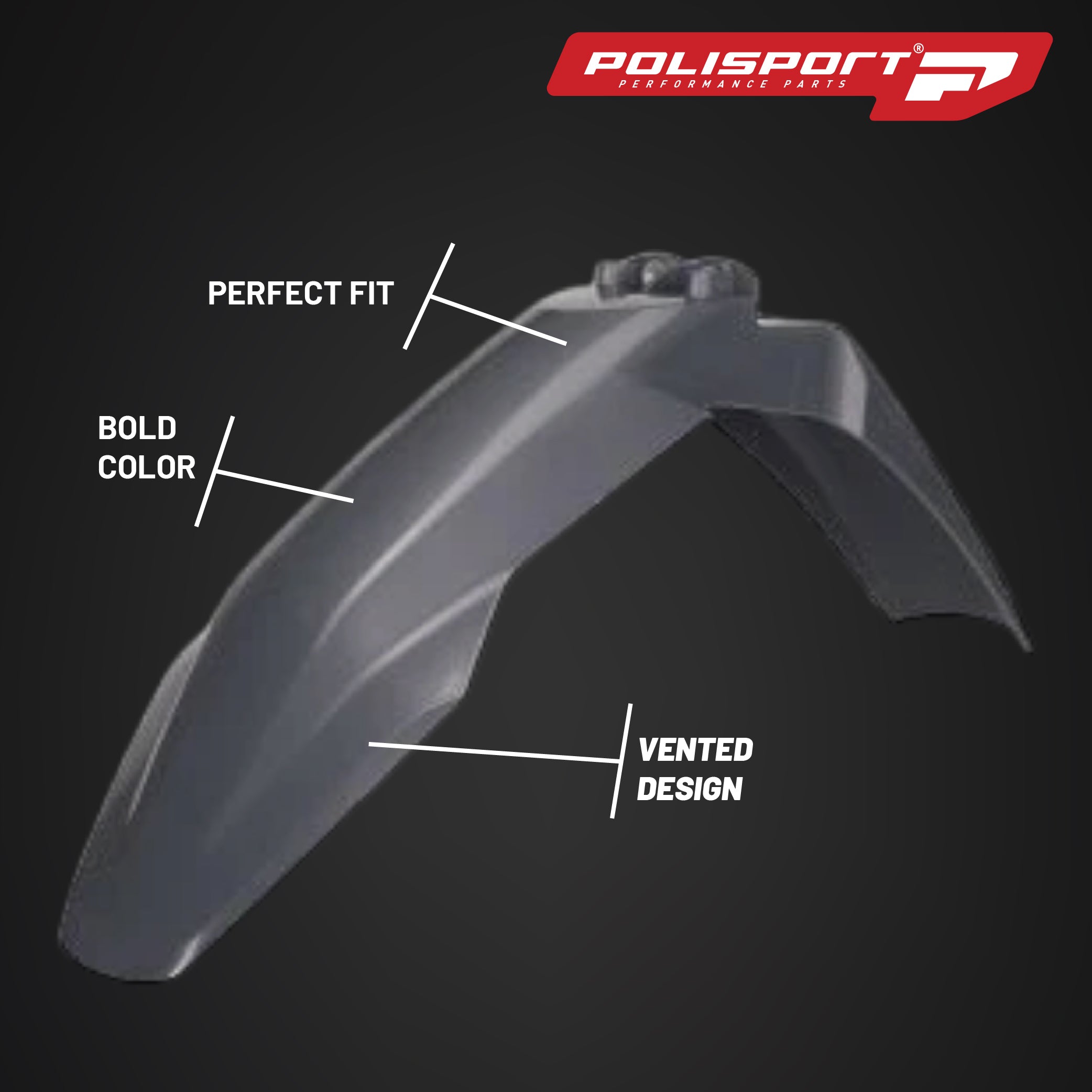 Polisport Motocross (MX) Replica Plastic Kit for Husqvarna TC/FC (2023-24) Dirt Bike – OEM Quality, Durable, Flexible & Perfect Fit – Nardo Grey