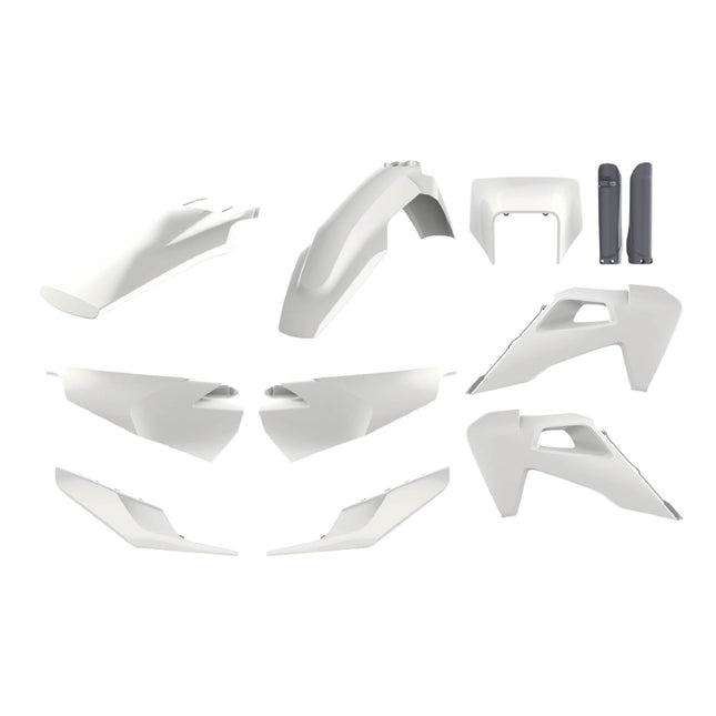 Polisport MX Plastic Kit for Husqvarna TE/FE (2020-23) Motocross, White