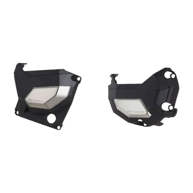 Polisport Clutch and Altenator Cover Protector Kit (Black) - Compatible with Kawasaki Z900(17-21)