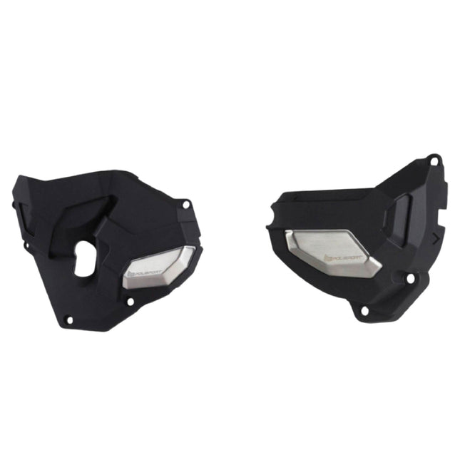 Polisport Clutch and Altenator Cover Protector Kit (Black) - Compatible with Honda CB650R (2019-2020)