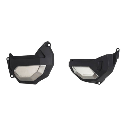 Polisport Clutch and Altenator Cover Protector Kit (Black) - Compatible with Honda CRF 1100 L Africa Twin (2020-2023)
