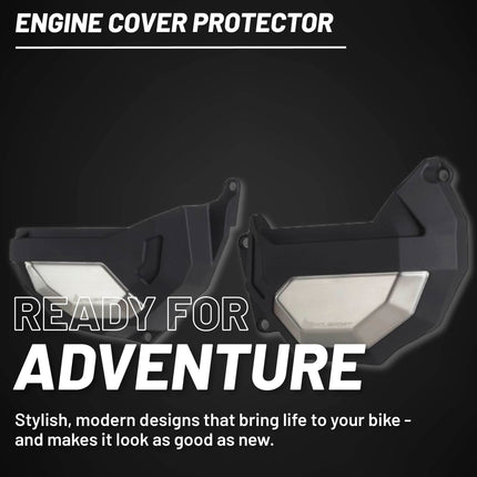 Polisport Clutch and Altenator Cover Protector Kit (Black) - Compatible with Honda CRF 1100 L Africa Twin DCT (2020-2023)