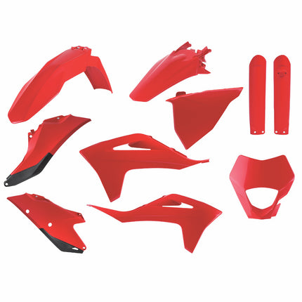 Polisport Motocross (MX) Replica Plastic Enduro Kit for GasGas EC/EC-F (2021-23) Dirt Bike – OEM Quality, Durable, Flexible & Perfect Fit – Red