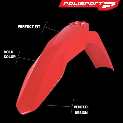 Polisport Motocross (MX) Replica Plastic Enduro Kit for GasGas EC/EC-F (2021-23) Dirt Bike – OEM Quality, Durable, Flexible & Perfect Fit – Red