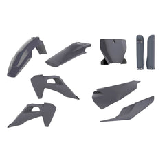Polisport Motocross (MX) Replica Plastic Kit for Husqvarna TE & FE (2020–2023) Dirt Bike – OEM Quality, Durable, Flexible & Perfect Fit – Nardo Grey