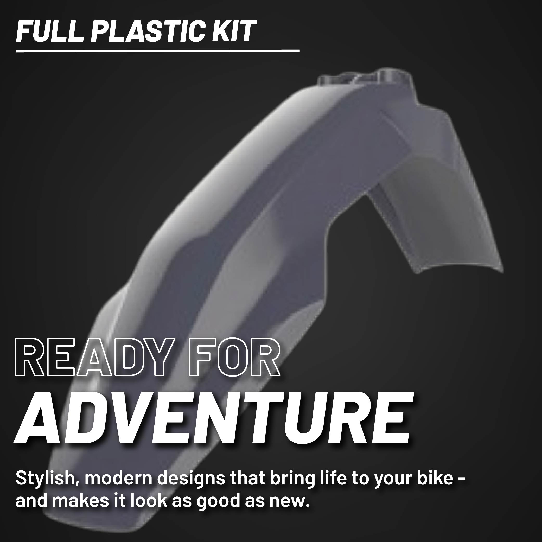 Polisport Motocross (MX) Replica Plastic Kit for Husqvarna TE & FE (2020–2023) Dirt Bike – OEM Quality, Durable, Flexible & Perfect Fit – Nardo Grey