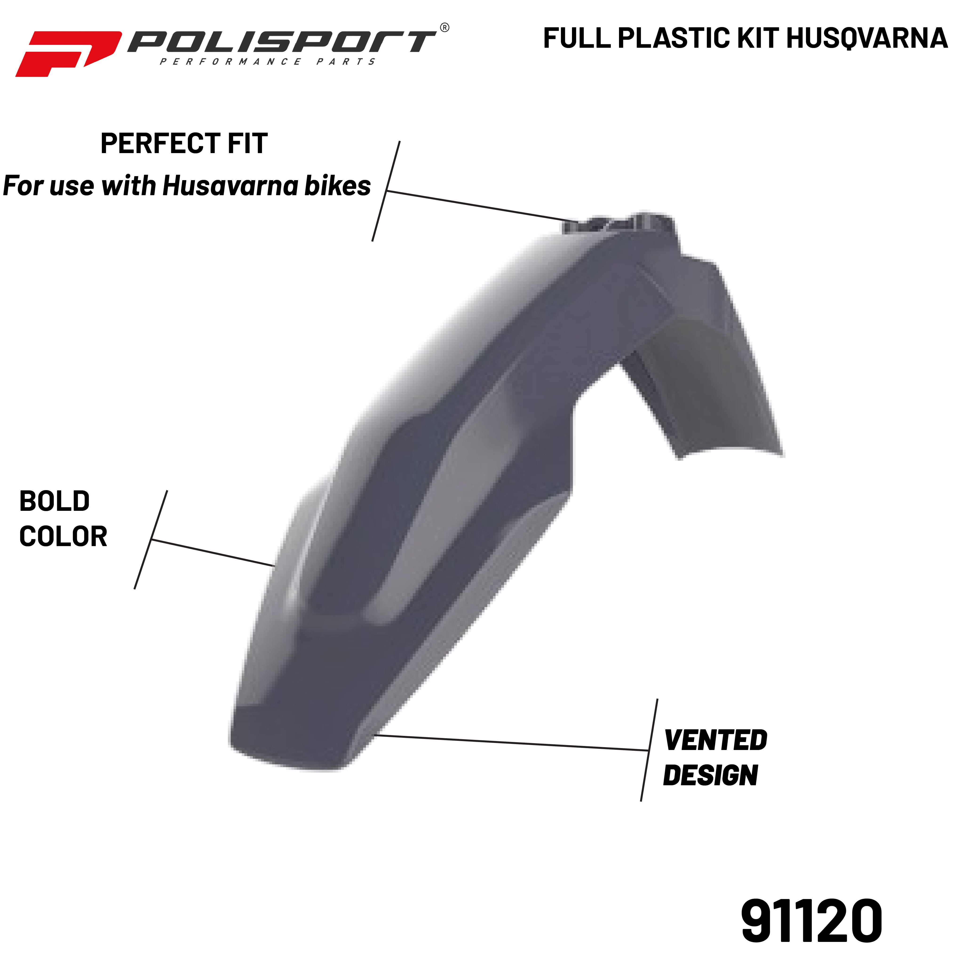 Polisport Full Replica Plastic Kit Husqvarna TE/FE (2020-23) OEM Quality