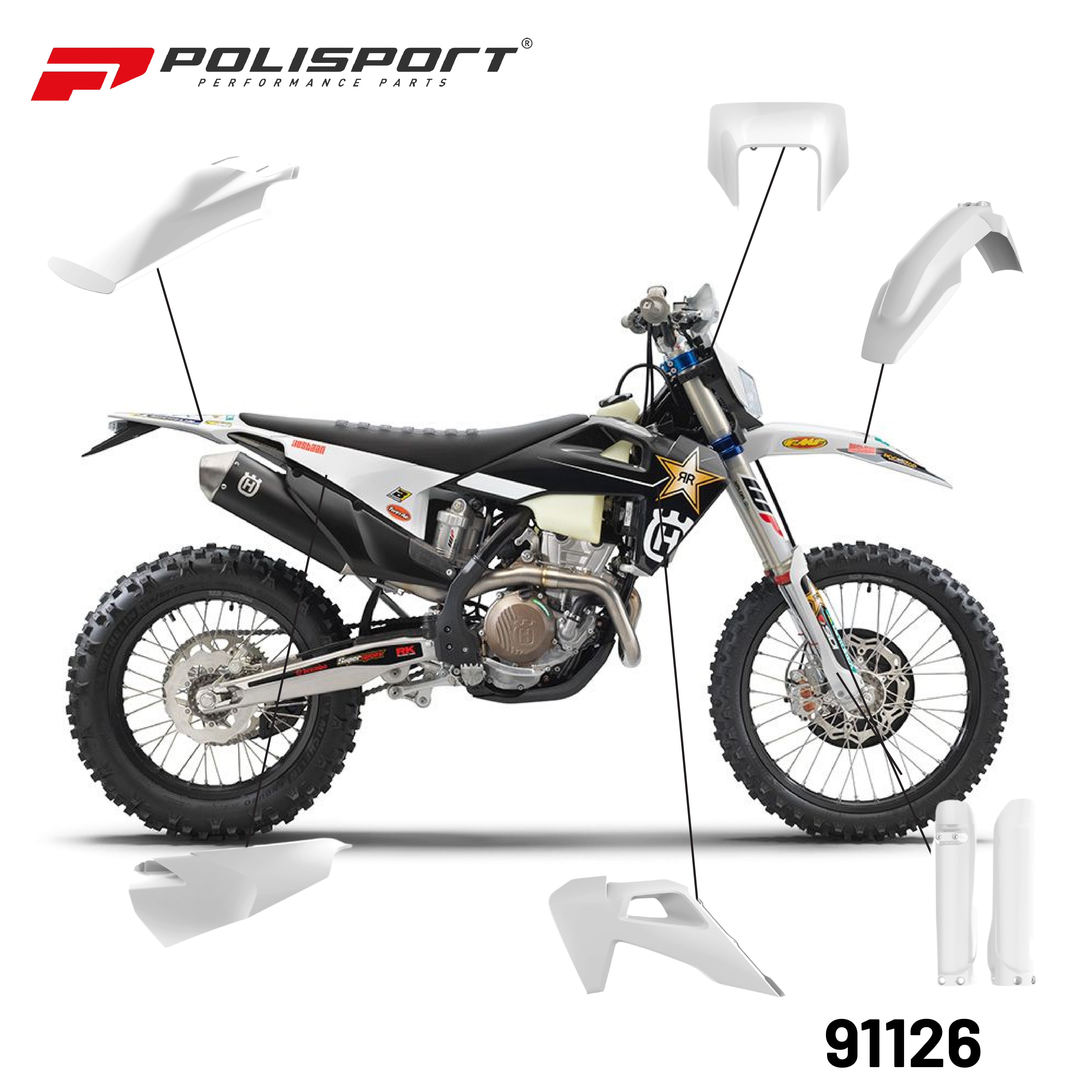 Polisport 	Full kit Husqvarna TE/FE(20->22)