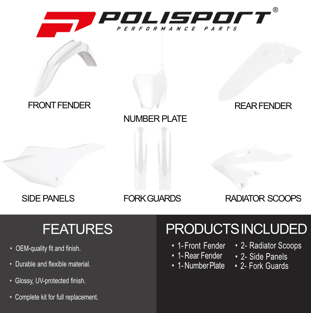 Polisport Motocross (MX) Restyling Kit for Yamaha YZ 125/250 (2002-22) Dirt Bike