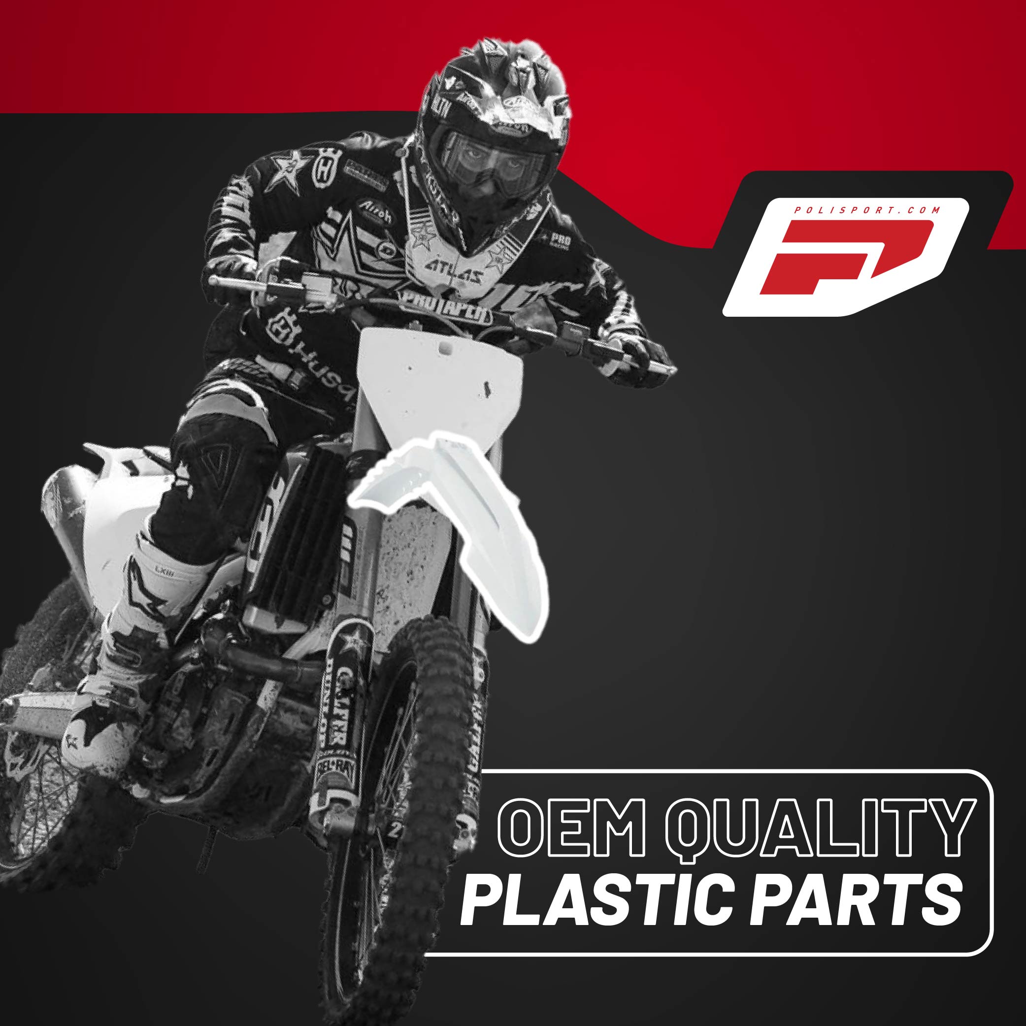 Polisport Motocross (MX) Replica Plastic Kit for KTM SX/XC (2023-2024) Dirt Bike – OEM Quality, Durable, Flexible & Perfect Fit – Orange