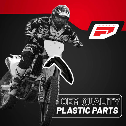 Polisport Motocross (MX) Replica Plastic Kit for KTM SXF, XC, XCF (2022-24) Dirt Bike – OEM Quality, Durable, Flexible & Perfect Fit – Black