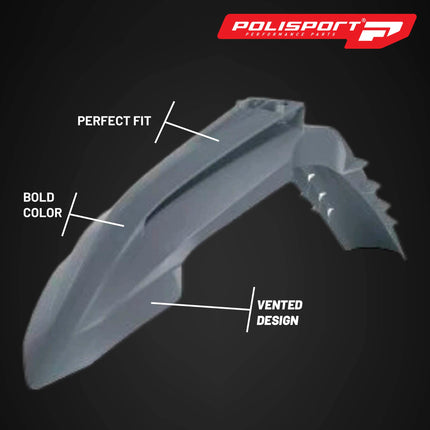 Polisport Motocross (MX) Replica Plastic Kit for KTM SXF, XC, XCF (2022-24) Dirt Bike – OEM Quality, Durable, Flexible & Perfect Fit – Grey