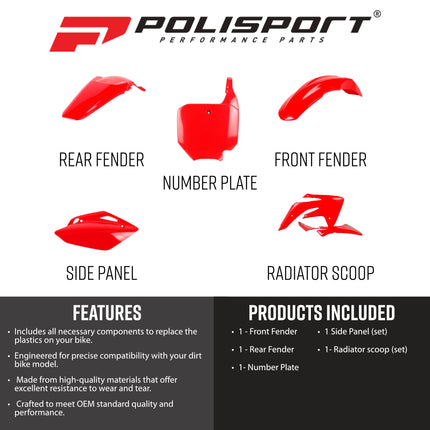 POLISPORT KIT HONDA CRF150R(07-24) OEM COLOR 22