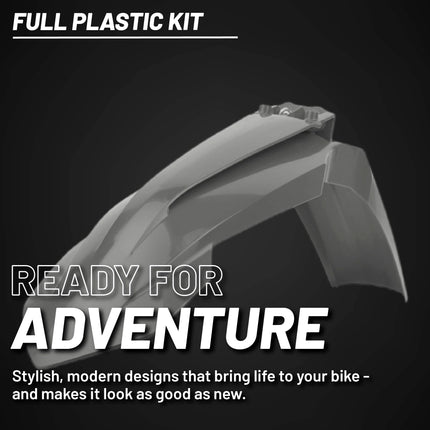 Polisport Motocross (MX) Replica Plastic Kit for KTM SX85 (2016-2024) Dirt Bike – OEM Quality, Durable, Flexible & Perfect Fit – Nardo Grey