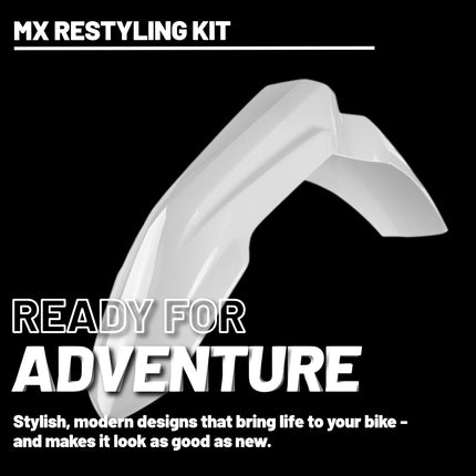 Polisport Motocross (MX) Restyling Kit for Honda CR 125R/250R (2002-07) Dirt Bike – OEM Quality, Durable, Flexible & Perfect Fit – White