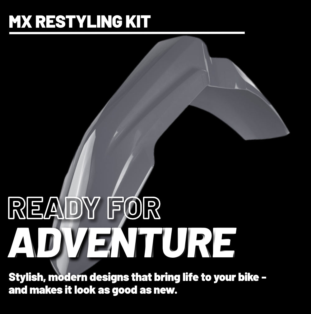 Polisport Motocross (MX) Restyling Kit for Honda CR 125R/250R (2002-07) Dirt Bike – OEM Quality, Durable, Flexible & Perfect Fit – Nardo Grey