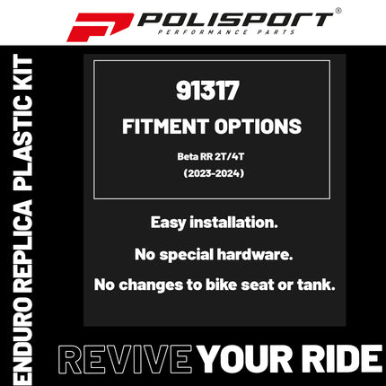 Polisport Motocross (MX) Replica Plastic Enduro Kit for Beta RR 2T/4T (2023-24) Dirt Bike