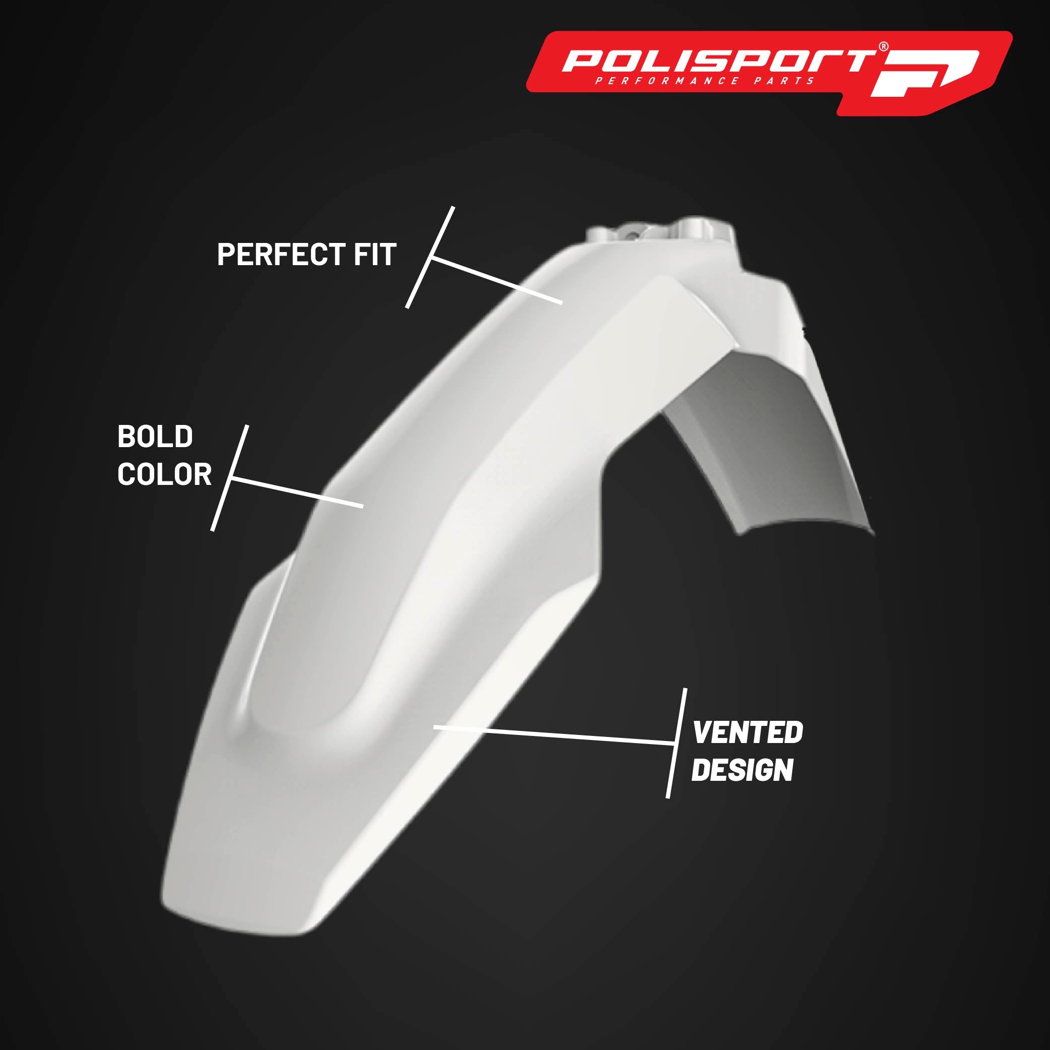 Polisport Motocross (MX) Replica Plastic Kit for Husqvarna TE/FE (2020-23) Dirt Bike – OEM Quality, Durable, Flexible & Perfect Fit – White/Yellow