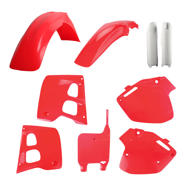 Polisport MX Plastic Kit for Honda CR 125R (1991-1992) Dirt Bike, OEM, Red/White