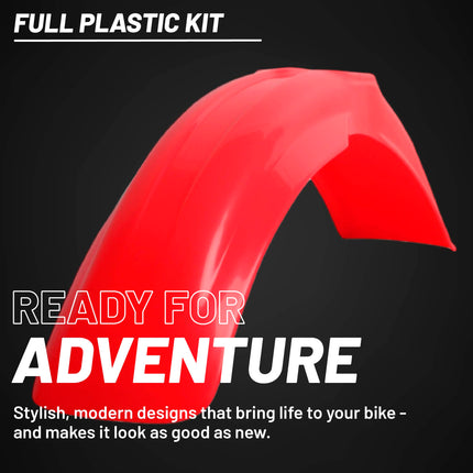 Polisport MX Plastic Kit for Honda CR 500 (1991-1994) Dirt Bike, OEM, Red