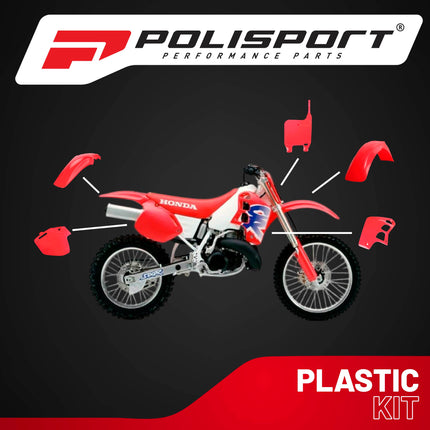 Polisport MX Plastic Kit for Honda CR 500 (1991-1994) Dirt Bike, OEM, Red