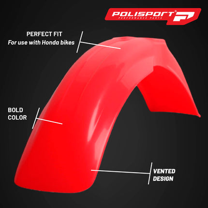 Polisport MX Plastic Kit for Honda CR 500 (1991-1994) Dirt Bike, OEM, Red