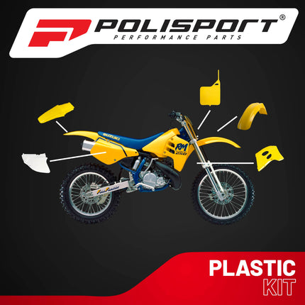 Polisport Motocross (MX) Replica Plastic Kit for Suzuki RM 125/250 (1993-95) Dirt Bike