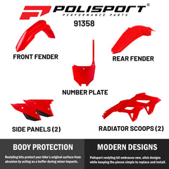 Polisport Kit Honda restyling CR125/250(00-01) CRF(22) style