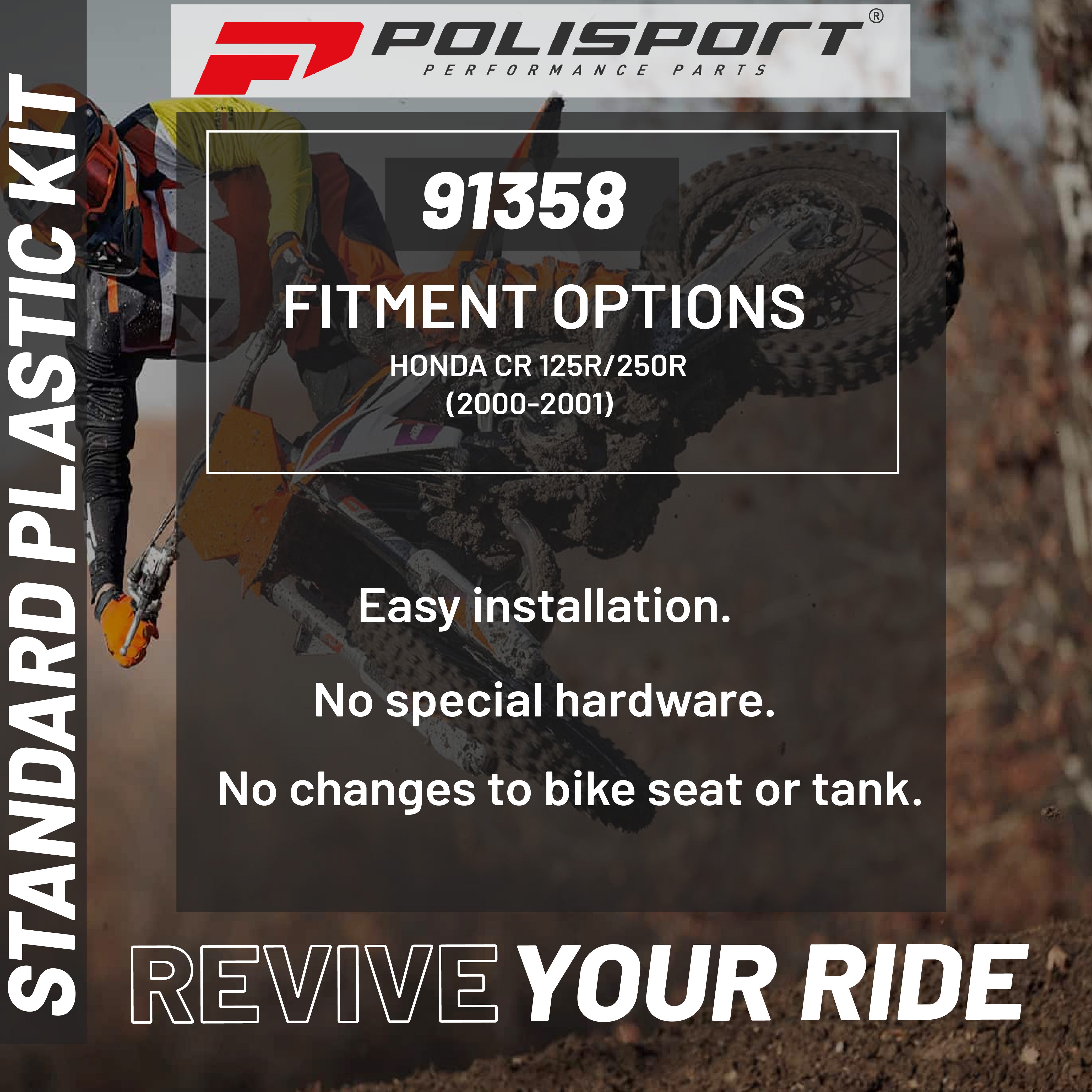 Polisport Kit Honda restyling CR125/250(00-01) CRF(22) style