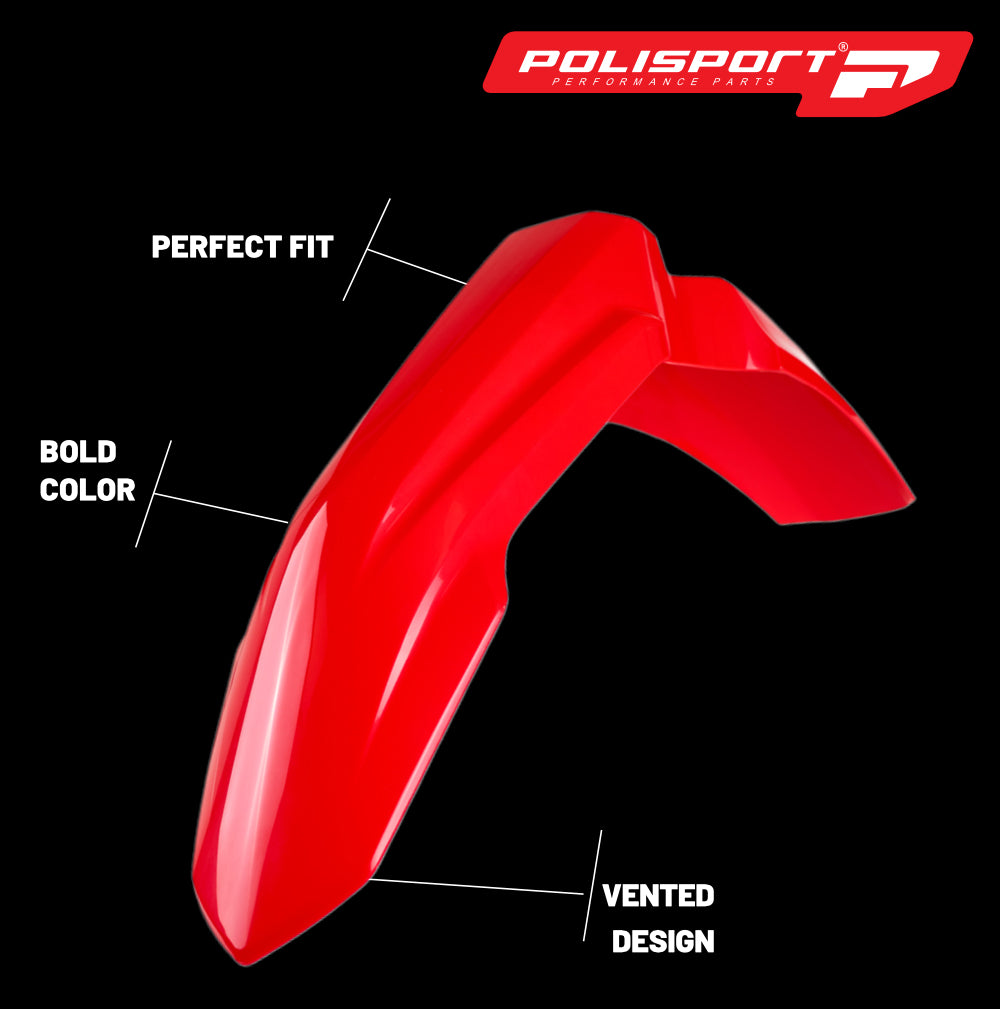 Polisport Motocross (MX) Restyling Kit for Honda CR 125R/250R (2000-01) Dirt Bike – OEM Quality, Durable, Flexible & Perfect Fit – Red