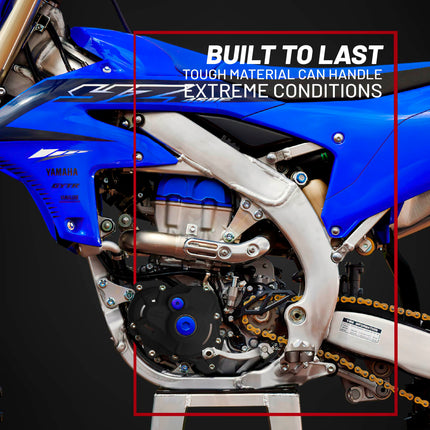 Polisport Motocross Motorcycles (MX) Engine Covers Protector Kit for KTM EXC-F 250/350 (2024) Dirt Bikes - Clutch, Ignition & Water Pump Cover Protectors - Durable Plastic Guards for Scratches - Blk