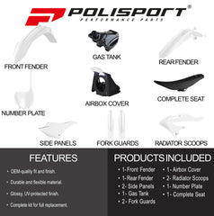 Polisport Motocross (MX) Restyling Kit for Yamaha YZ 125/250 (2002-2021) Dirt Bike