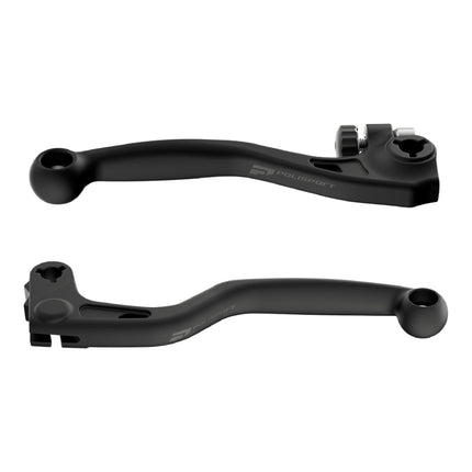 Polisport  APT Unbreakable Levers Kit - Fits: Honda CRF 250R/250RX/450R/450RX (2007-2025) Motocross (MX/Enduro) Brake/Clutch Levers, Durable Composite, OEM Shape, Easy Install, Black