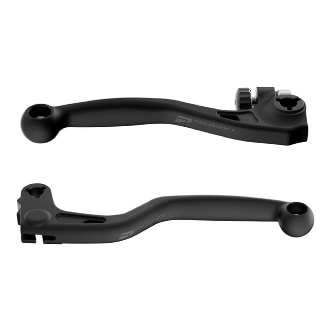 Polisport  APT Unbreakable Levers Kit - Fits: Honda CRF 250R/250RX/450R/450RX (2007-2025) Motocross (MX/Enduro) Brake/Clutch Levers, Durable Composite, OEM Shape, Easy Install, Black