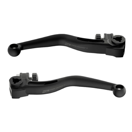 Polisport  APT Unbreakable Levers Kit - Fits: Beta RR 125/250/300 2T, RR 350/390/430/480 4T (2013-2024) Motocross (MX/Enduro) Brake/Clutch Levers, Durable Composite, OEM Shape, Easy Install Black