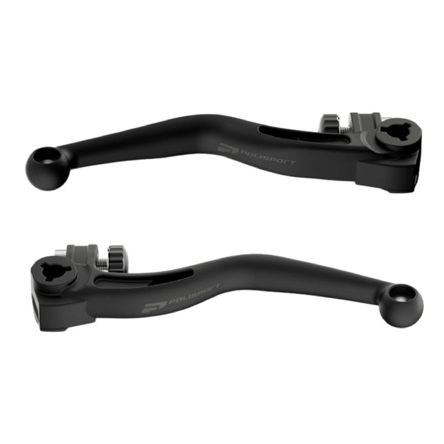 Polisport  APT Unbreakable Levers Kit - Fits: Beta RR 125/250/300 2T, RR 350/390/430/480 4T (2013-2024) Motocross (MX/Enduro) Brake/Clutch Levers, Durable Composite, OEM Shape, Easy Install Black