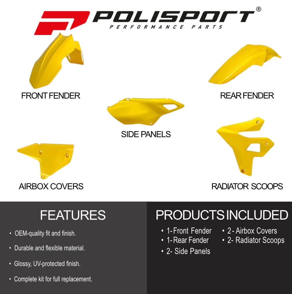 Polisport Motocross (MX) Restyling Kit for Suzuki DR-Z400 (2000-24) Dirt Bike