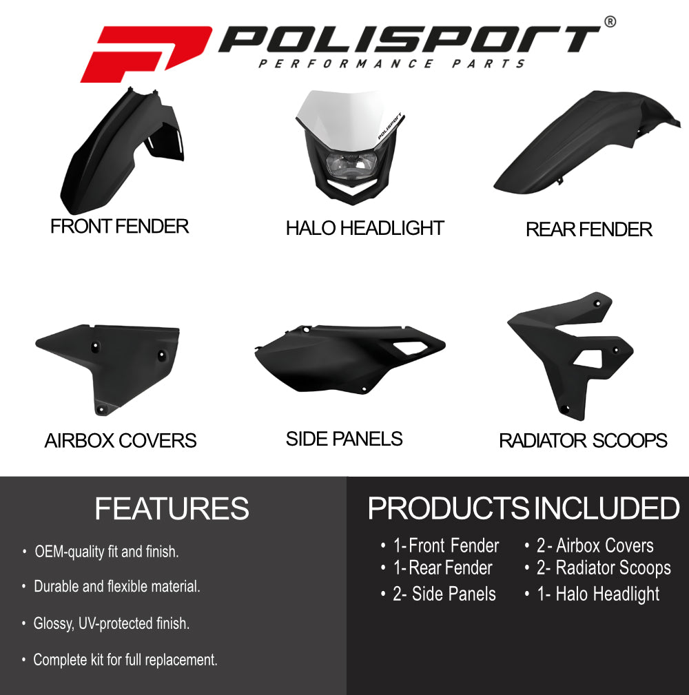 Polisport Motocross (MX) Restyling Kit for Suzuki DR-Z400 (2000-24) Dirt Bike