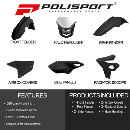 Polisport Motocross (MX) Restyling Kit for Suzuki DR-Z400 (2000-24) Dirt Bike