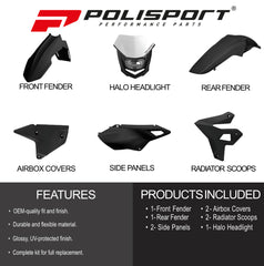 Polisport Motocross (MX) Restyling Kit for Suzuki DR-Z400 (2000-24) Dirt Bike