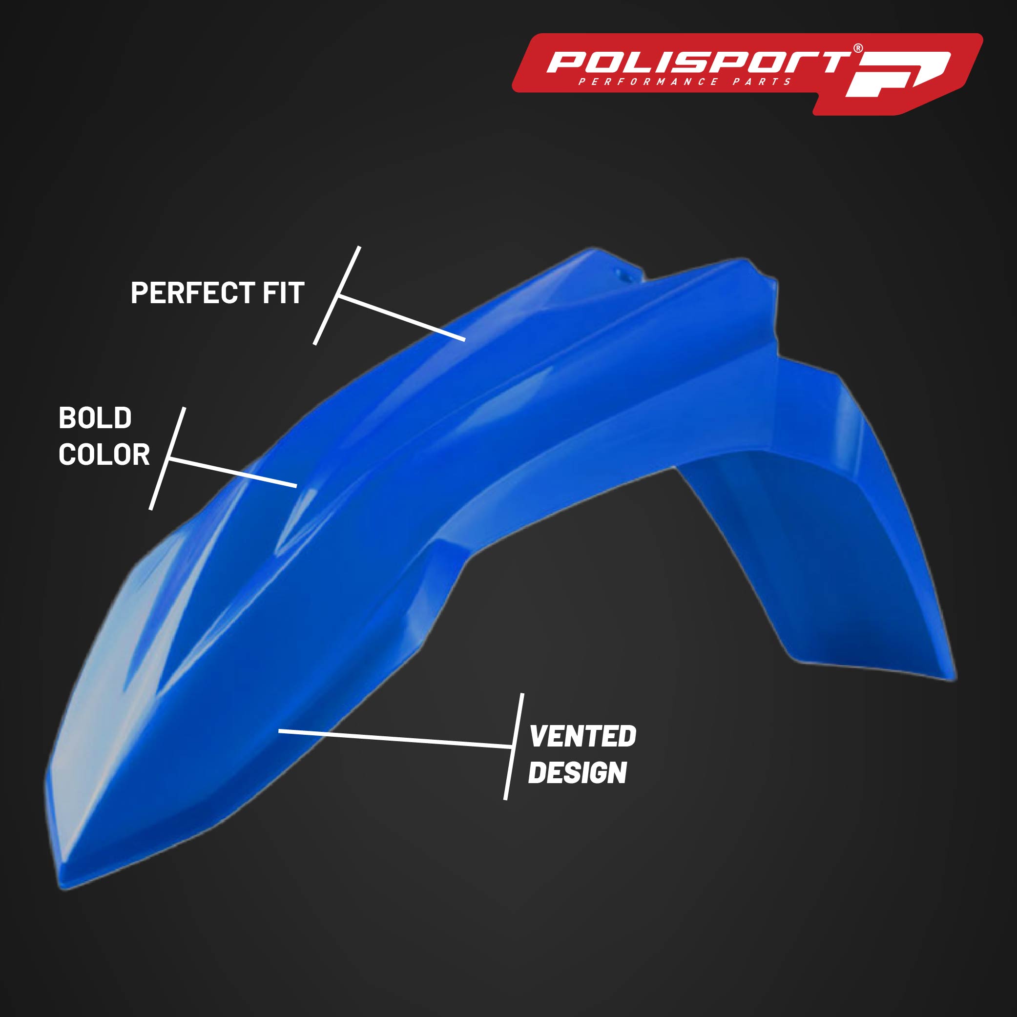 Polisport Motocross (MX) Replica Plastic Kit for Beta RR 2T/4T Racing (2023-24) Dirt Bike – OEM Quality, Durable, Flexible & Perfect Fit – Red/Blue