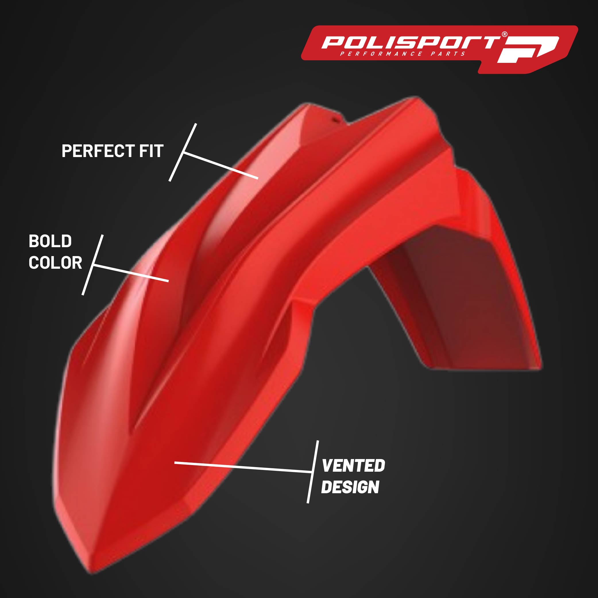 Polisport Motocross (MX) Replica Plastic Kit for Beta RR X-Pro (2025-26) Dirt Bike – OEM Quality, Durable, Flexible & Perfect Fit – Red/White