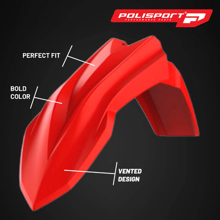 Polisport Motocross (MX) Replica Plastic Kit for Beta RR X-Pro (2025-26) Dirt Bike – OEM Quality, Durable, Flexible & Perfect Fit – Red/White