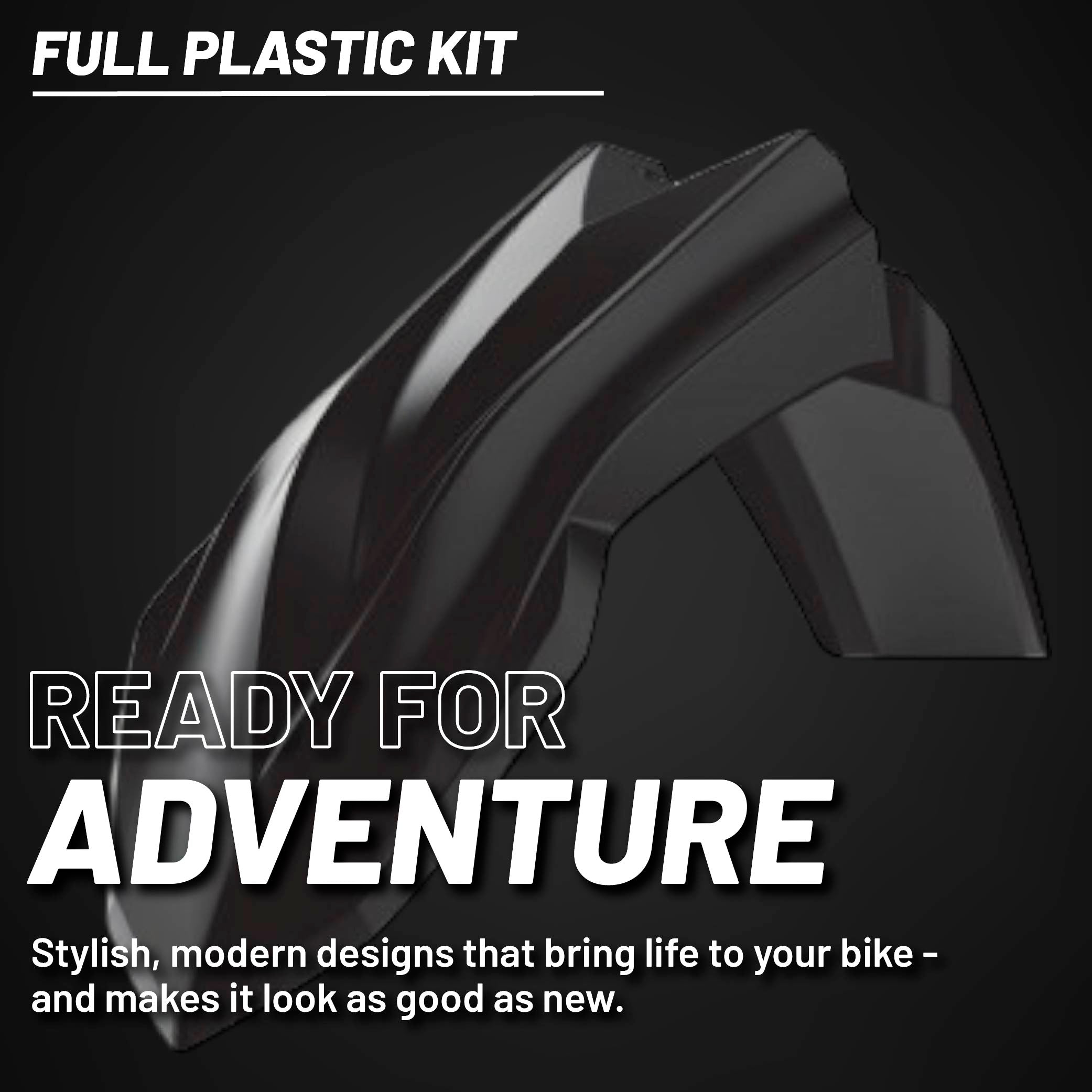 Polisport Motocross (MX) Replica Plastic Kit for Beta RR X-Pro (2025-26) Dirt Bike – OEM Quality, Durable, Flexible & Perfect Fit – Black