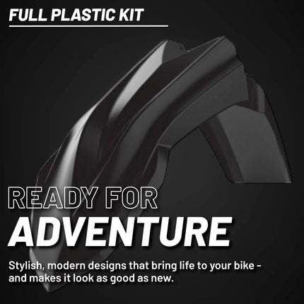 Polisport Motocross (MX) Replica Plastic Kit for Beta RR X-Pro (2025-26) Dirt Bike – OEM Quality, Durable, Flexible & Perfect Fit – Black