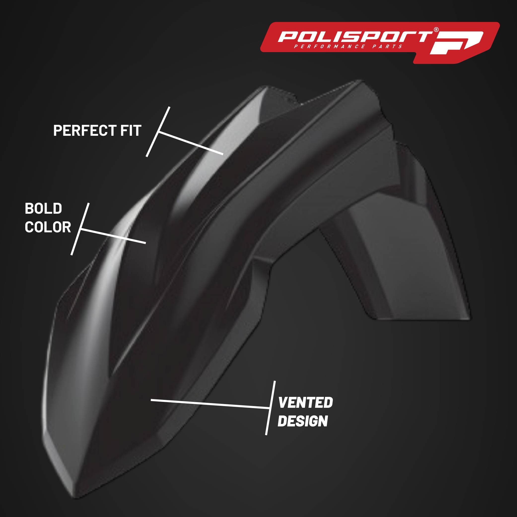 Polisport Motocross (MX) Replica Plastic Kit for Beta RR X-Pro (2025-26) Dirt Bike – OEM Quality, Durable, Flexible & Perfect Fit – Black