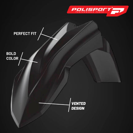 Polisport Motocross (MX) Replica Plastic Kit for Beta RR X-Pro (2025-26) Dirt Bike – OEM Quality, Durable, Flexible & Perfect Fit – Black