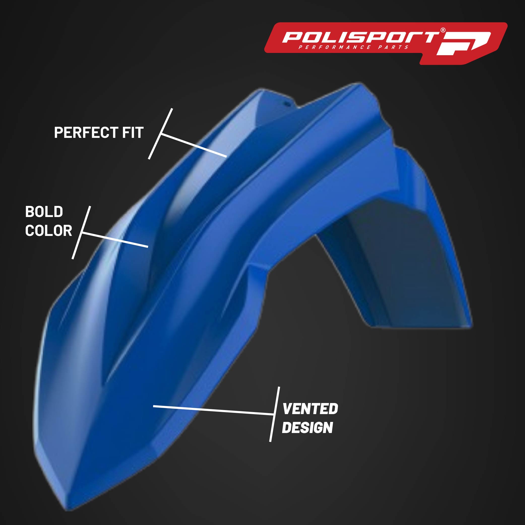 Polisport Motocross (MX) Replica Plastic Kit for Beta RR Racing (2025-26) Dirt Bike – OEM Quality, Durable, Flexible & Perfect Fit – Red/Blue