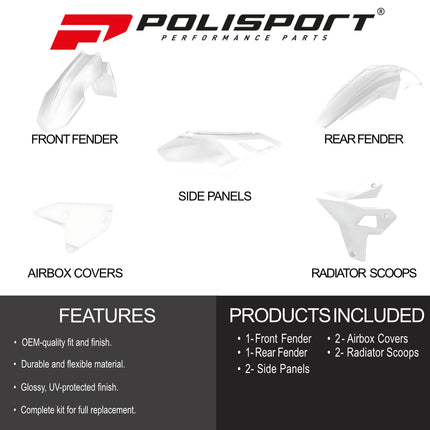Polisport Motocross (MX) Restyling Kit for Suzuki DR-Z400 (2000-24) Dirt Bike