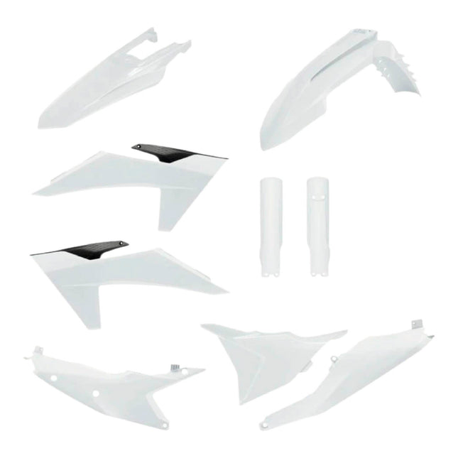 Polisport Motocross (MX) Replica Plastic Kit for KTM EXC/EXC (2024-25) Dirt Bike – OEM Quality, Durable, Flexible & Perfect Fit – White